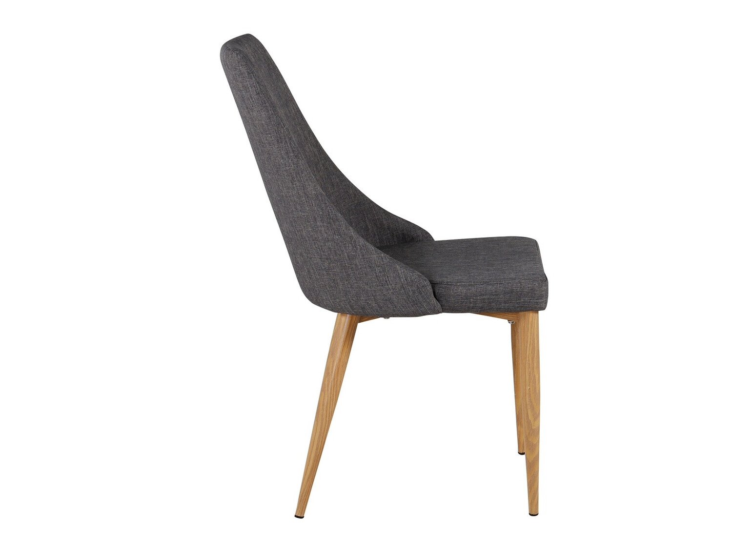 Chaise Dallas 159 (Gris foncé + Marron)