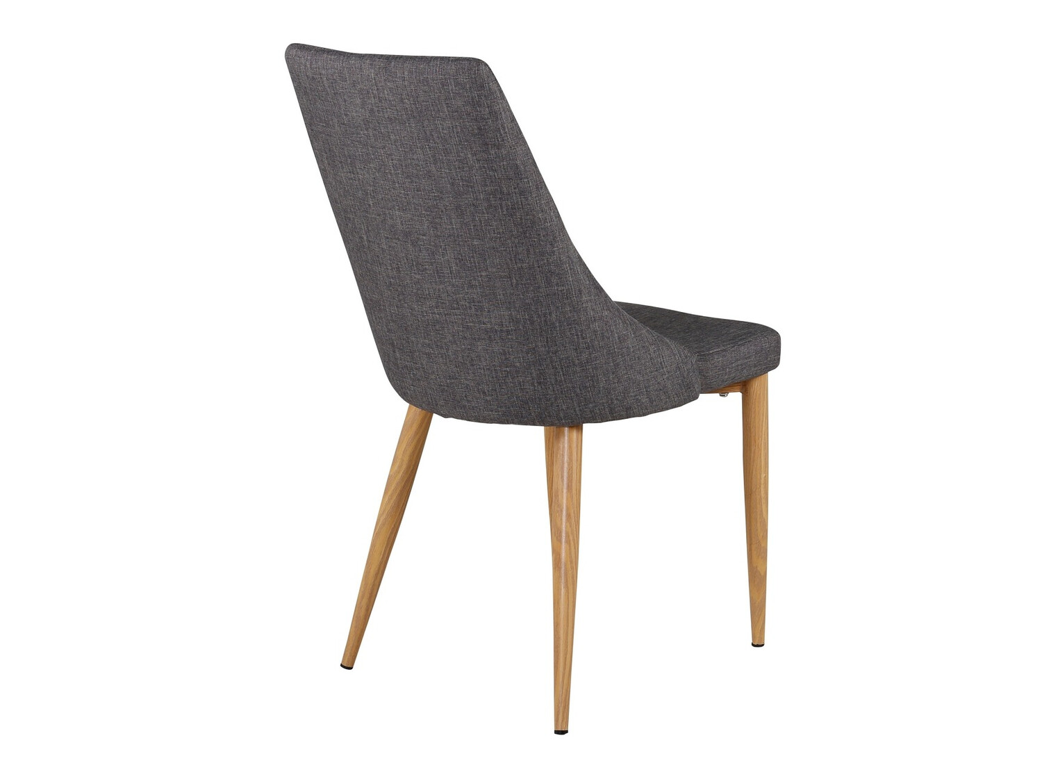 Chaise Dallas 159 (Gris foncé + Marron)