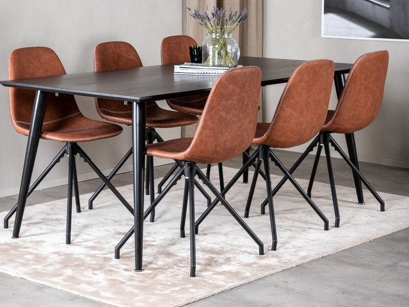 Chaise Dallas 166 (Marron)