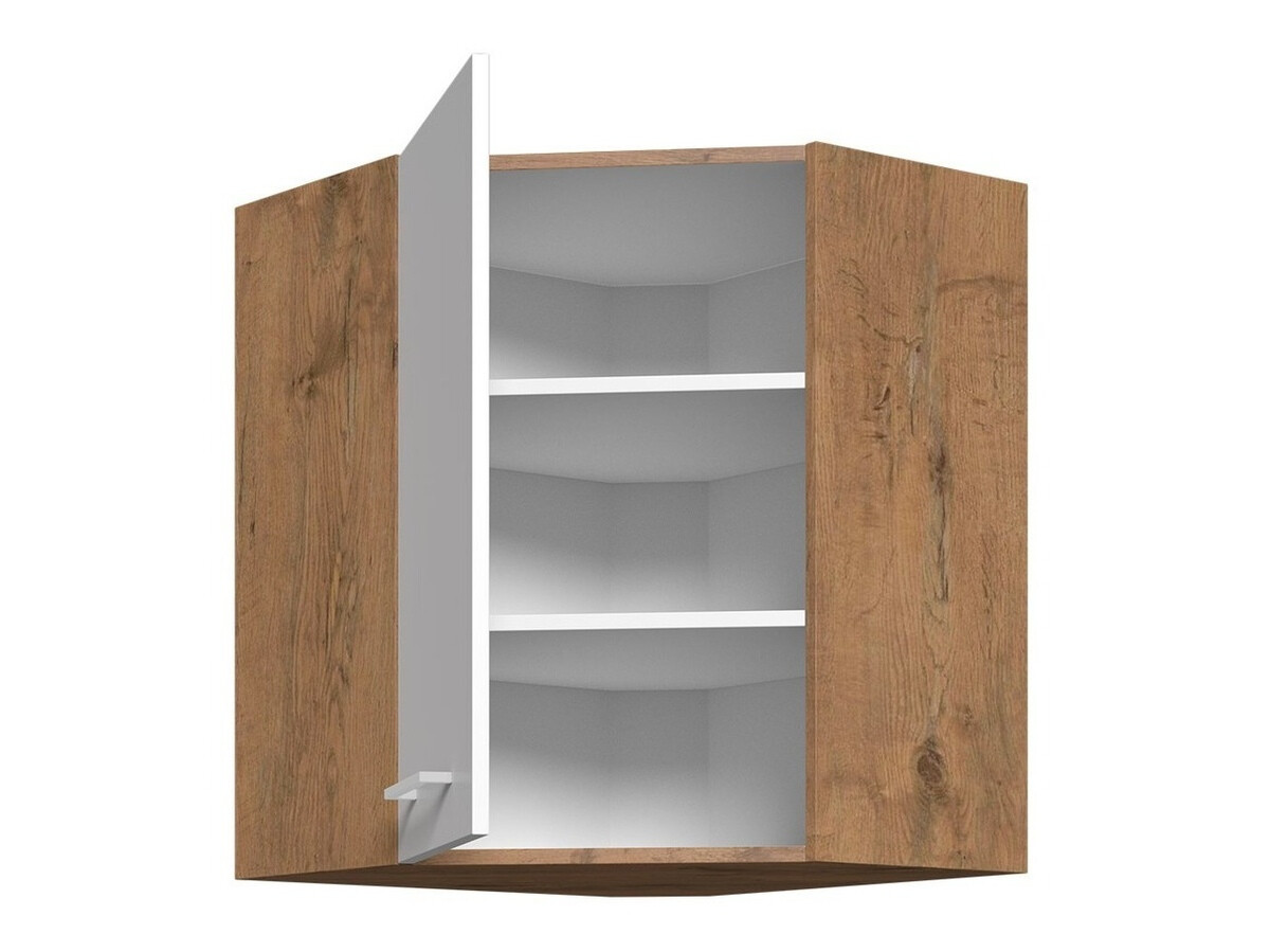 Armoire d'angle murale modulaire Wood White 129