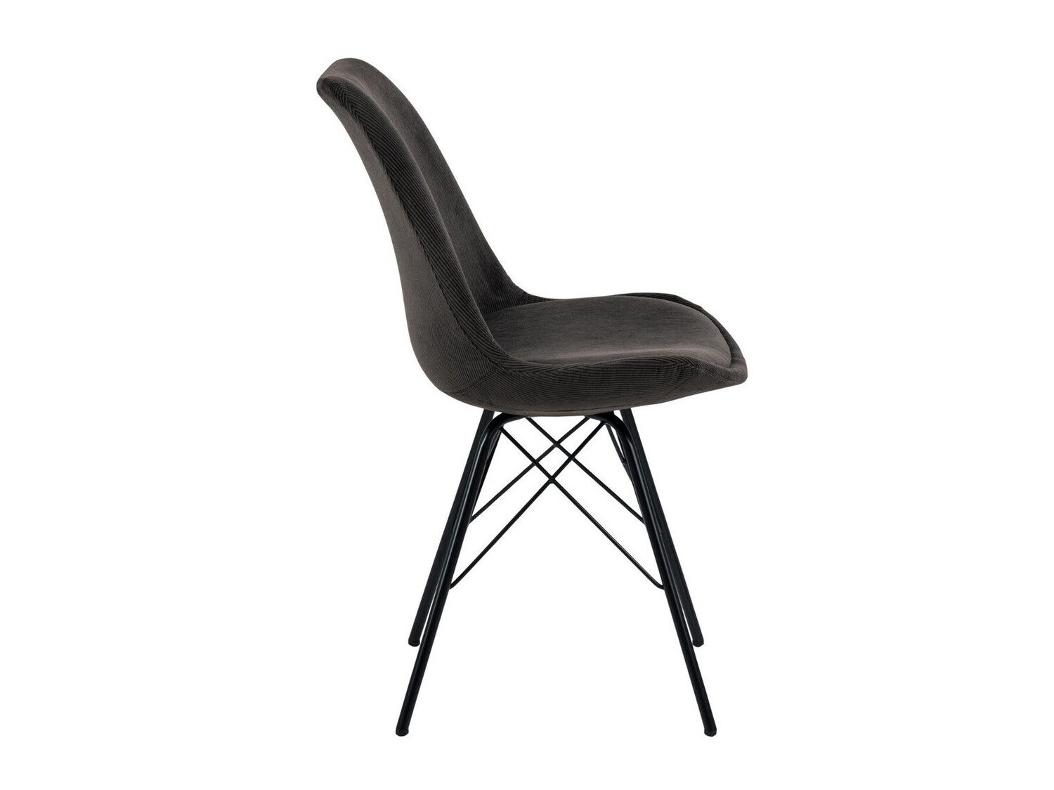 Salle à manger complète Norsica 505 (Gris foncé + Noir)
