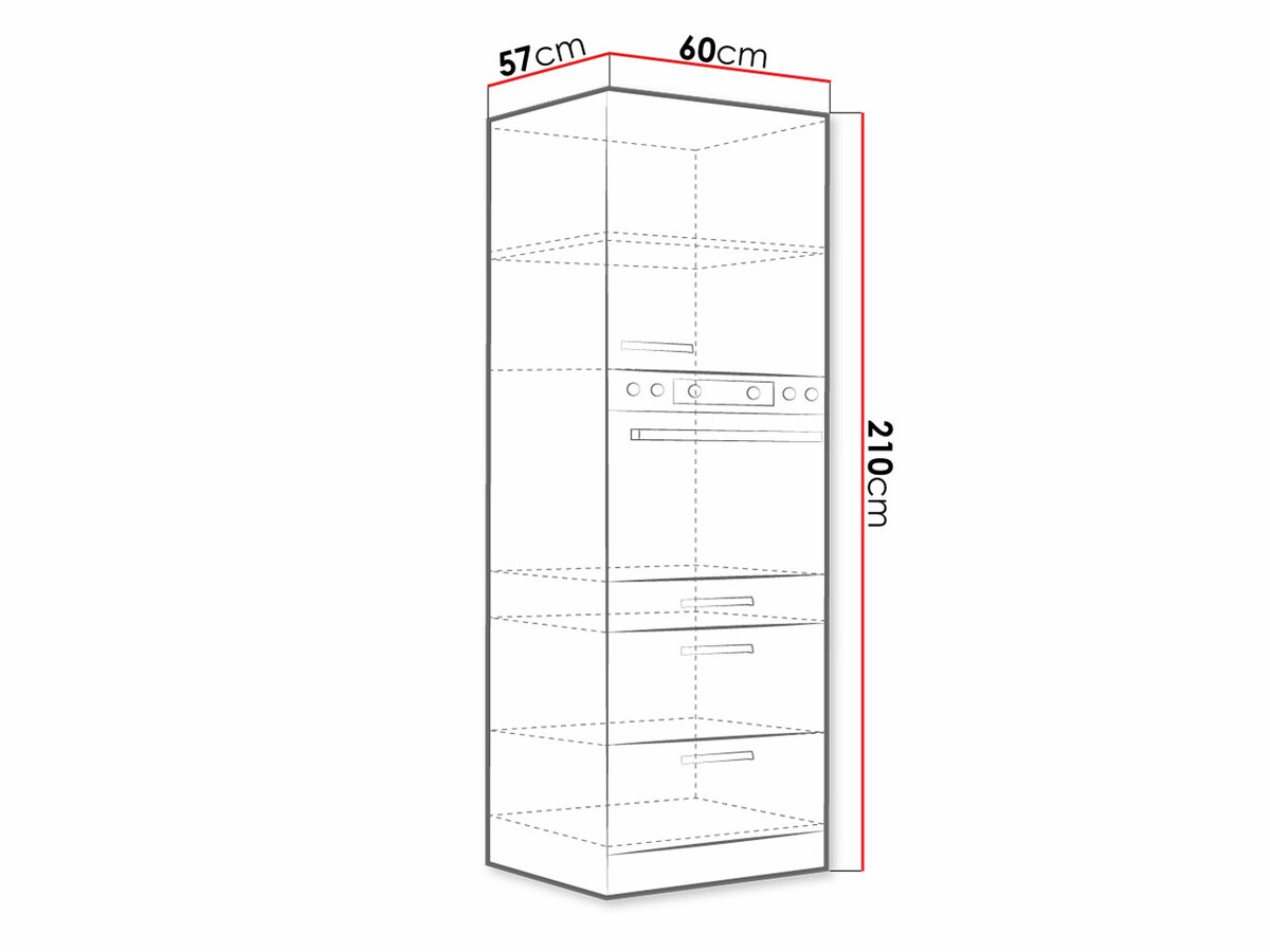 Armoire modulaire pour appareils intégrés Multi Cream 101