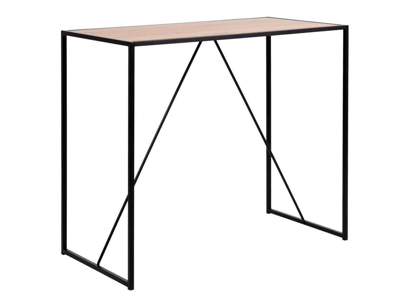 Salle à manger complète Norsica 517 (Noir + Clair bois)