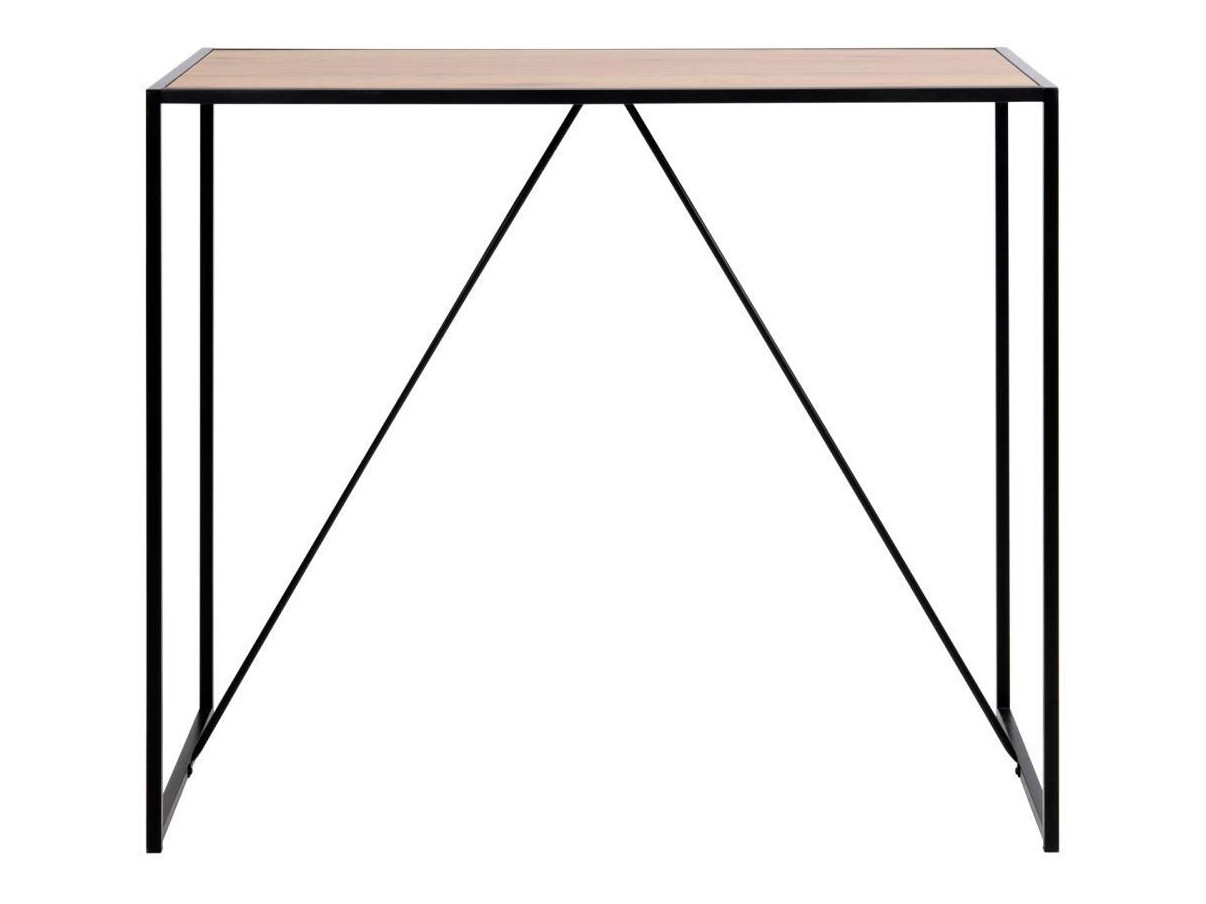 Salle à manger complète Norsica 517 (Noir + Clair bois)