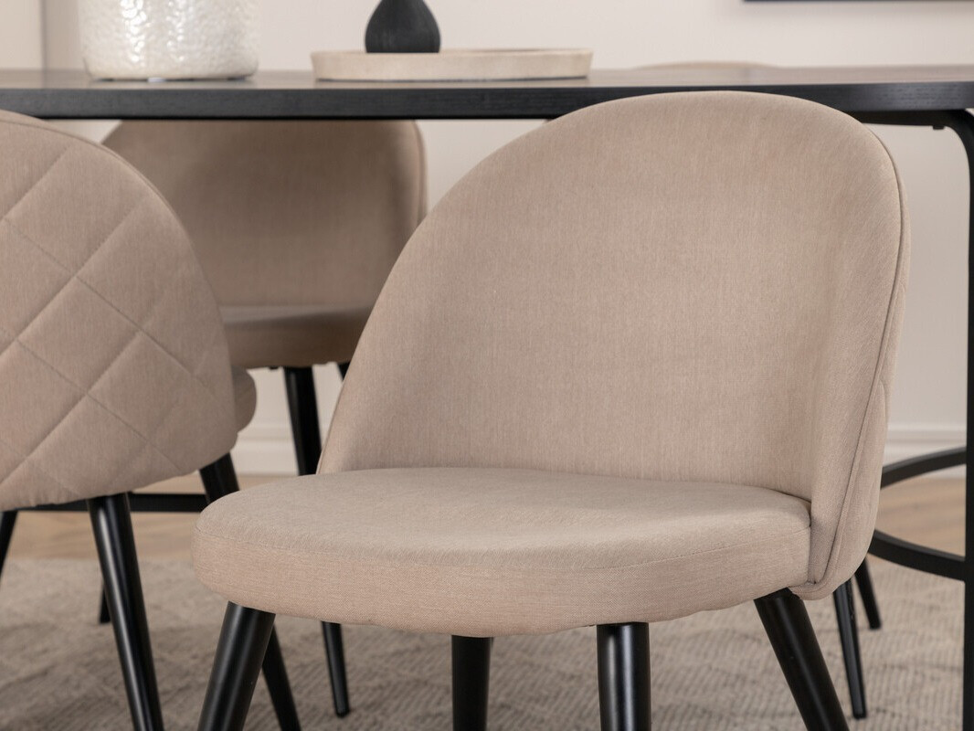 Chaise Dallas 2640 (Beige + Noir)