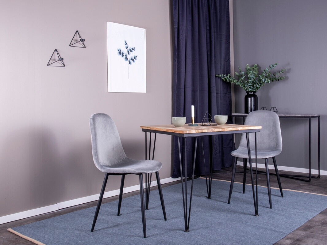 Chaise Dallas 2699 (Gris clair + Noir)