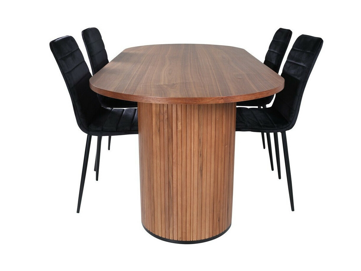 Salle à manger complète Dallas 2758 (Noir)