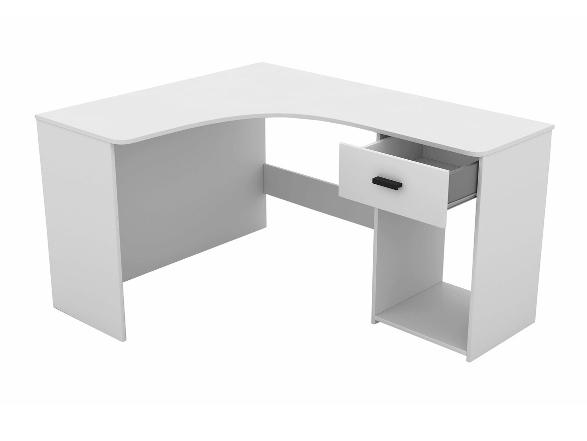 Bureau d'angle Austin 303 (Blanc)