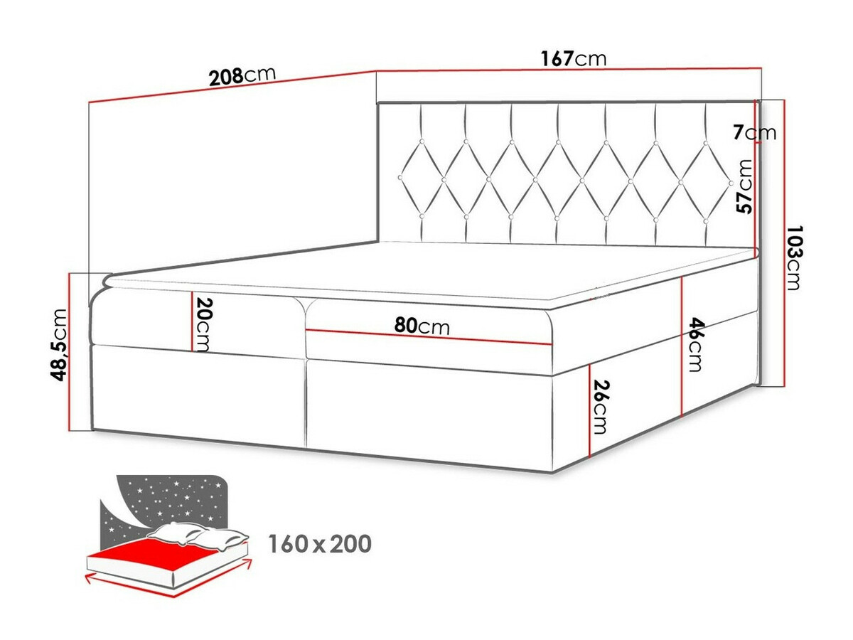 Lit boxspring Hortulus (Mikrofaza 07)