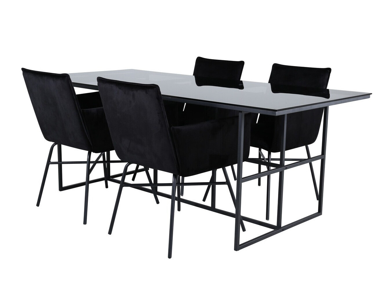 Salle à manger complète Dallas 2650 (Noir)