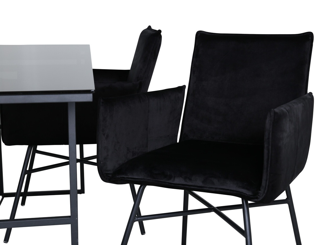 Salle à manger complète Dallas 2650 (Noir)