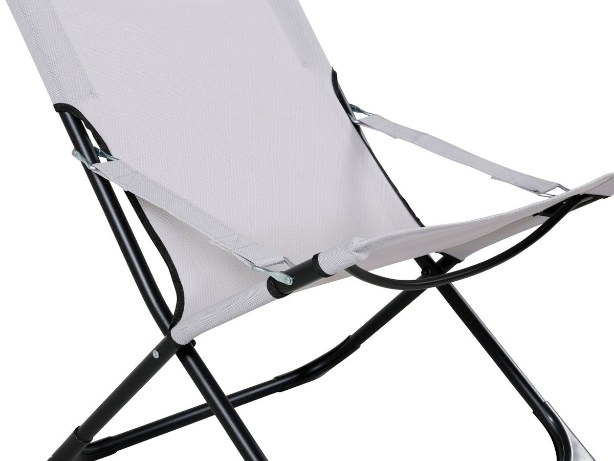 Chaise de jardin Dallas 800 (Gris + Noir)