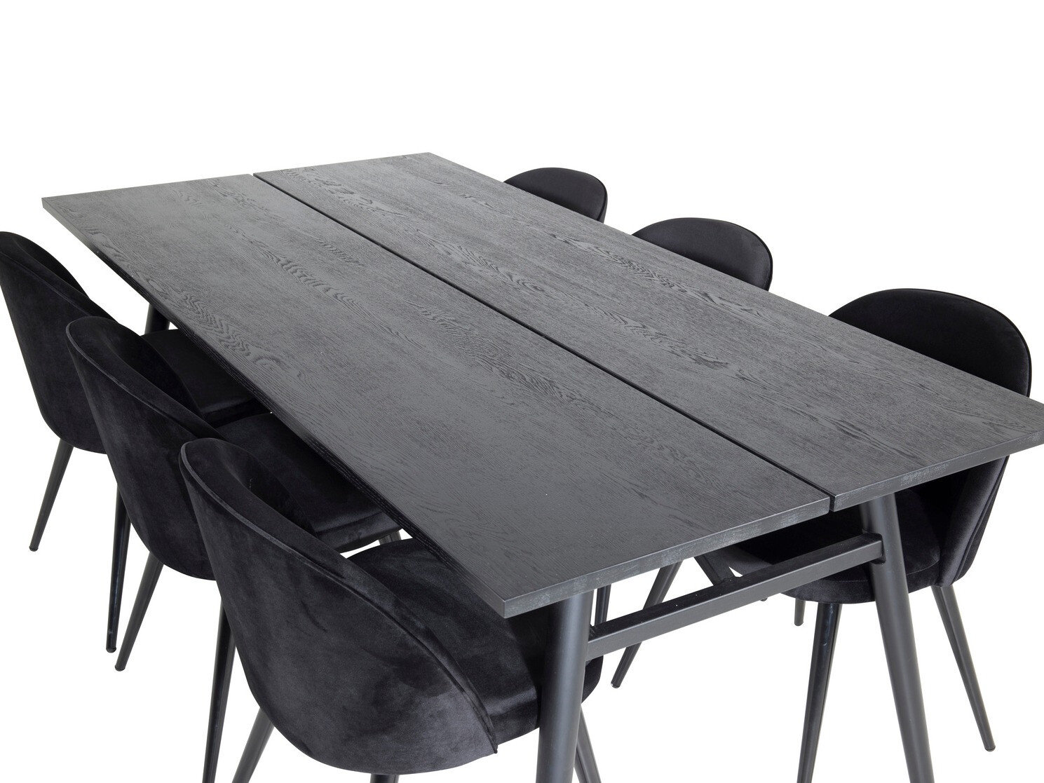 Salle à manger complète Dallas 1676 (Noir)
