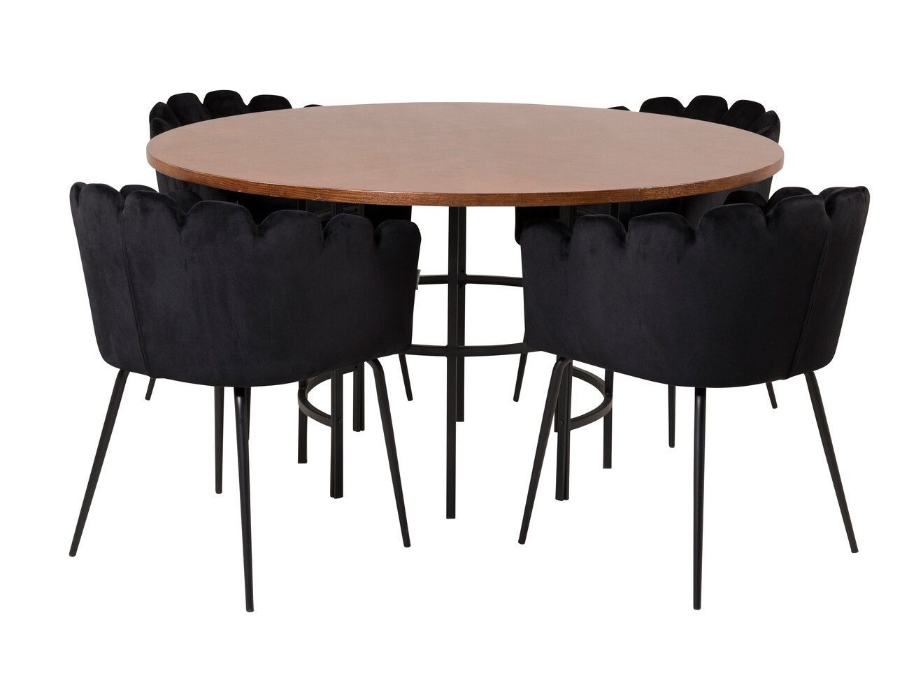 Salle à manger complète Dallas 310 (Noir)