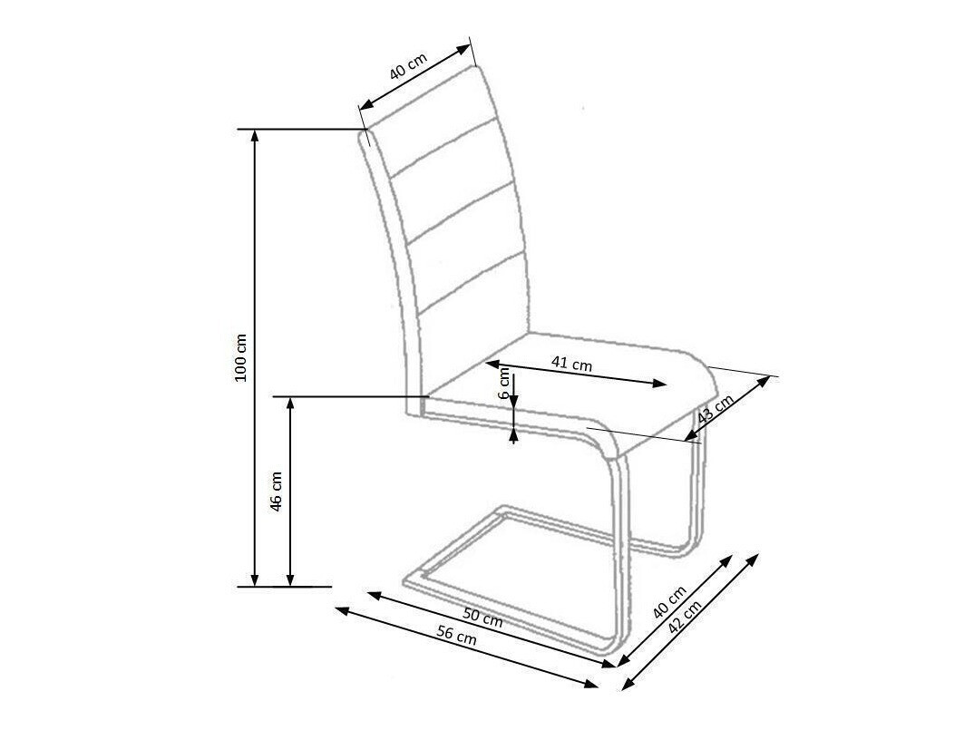 Chaise Houston 165 (Noir)