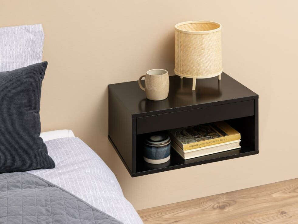 Table de chevet Norsica 600 (Noir)