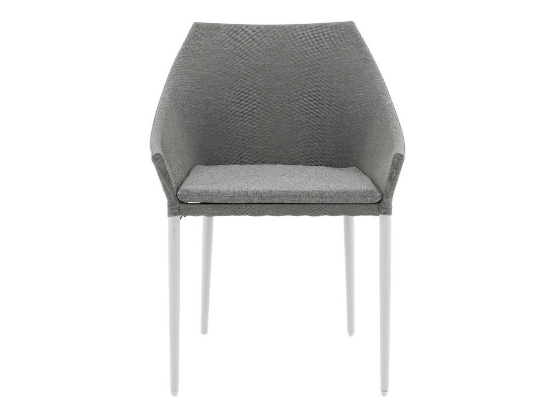 Chaise de jardin Dallas 2563 (Blanc + Gris)