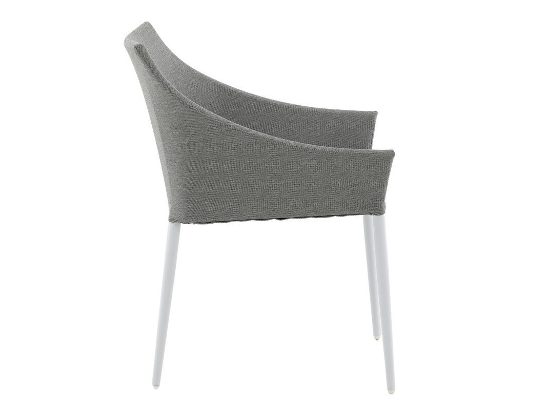 Chaise de jardin Dallas 2563 (Blanc + Gris)
