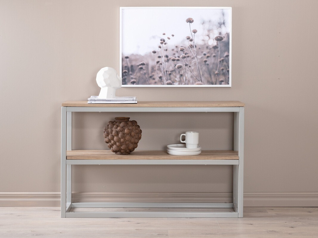Console Dallas 2521 (Clair bois + Gris)