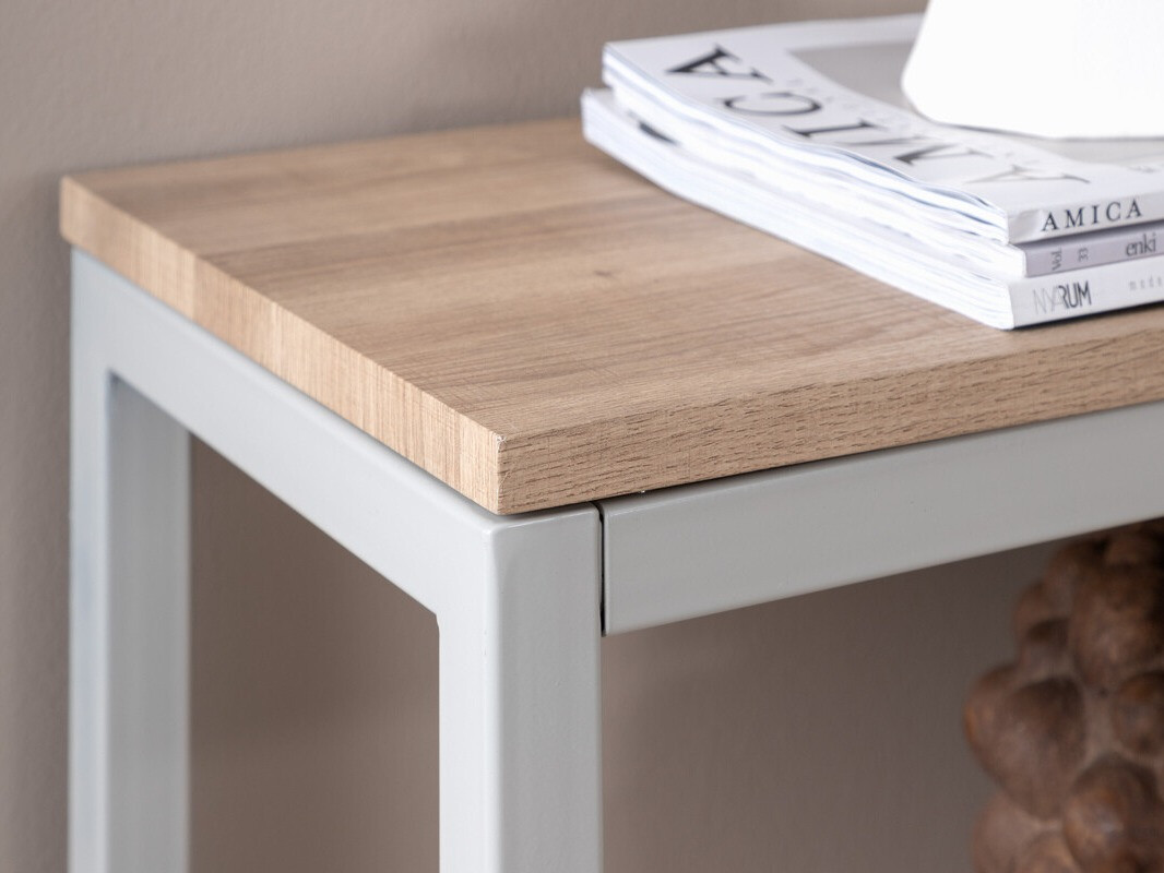 Console Dallas 2521 (Clair bois + Gris)