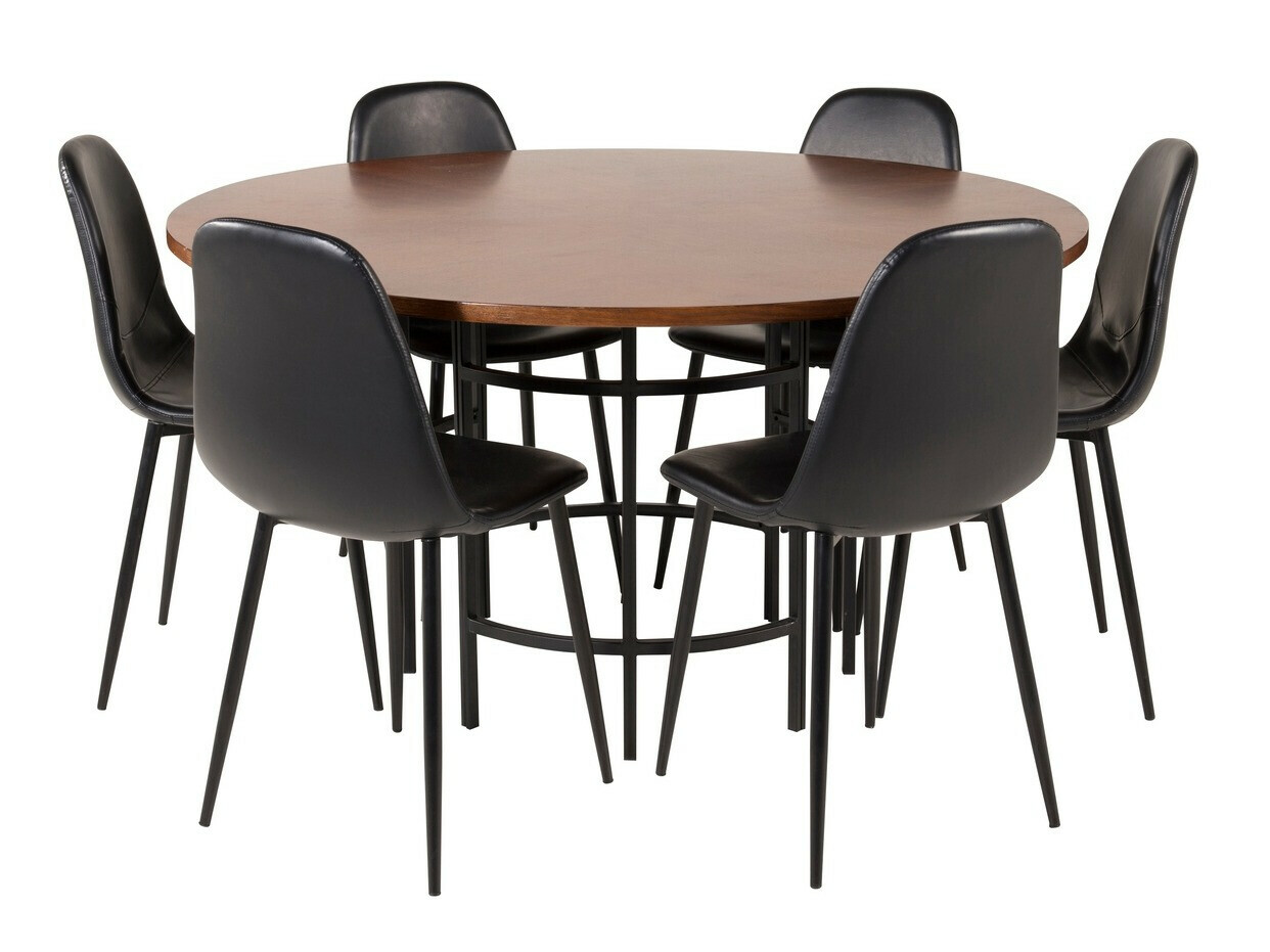 Salle à manger complète Dallas 309 (Noir)