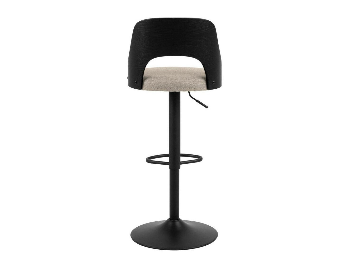Chaise de bar mi-hauteur Norsica 606 (Brun clair + Noir)