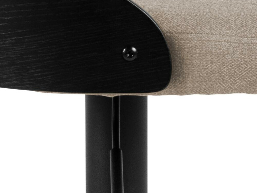 Chaise de bar mi-hauteur Norsica 606 (Brun clair + Noir)