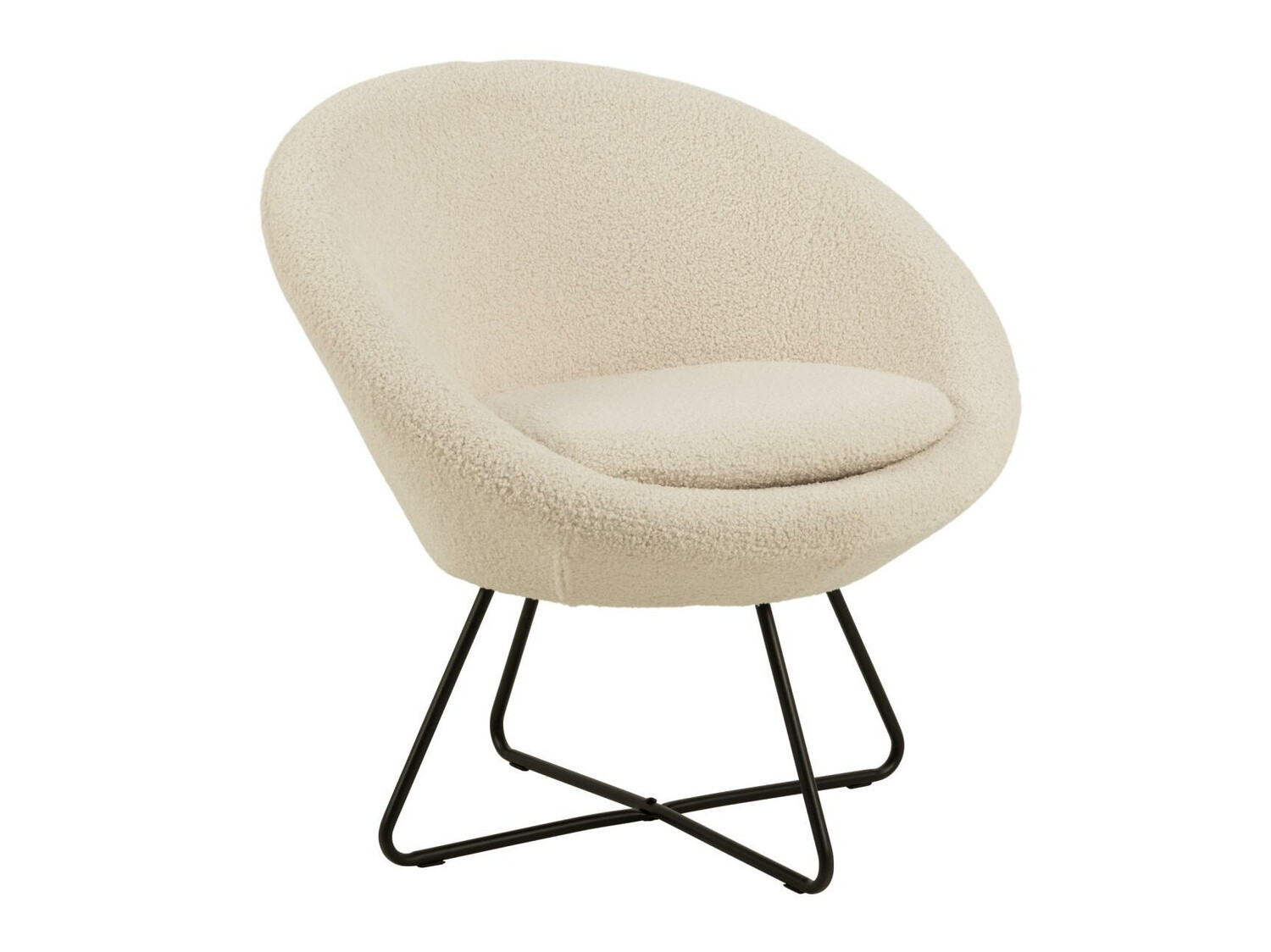 Fauteuil Norsica 245 (Crème + Noir)