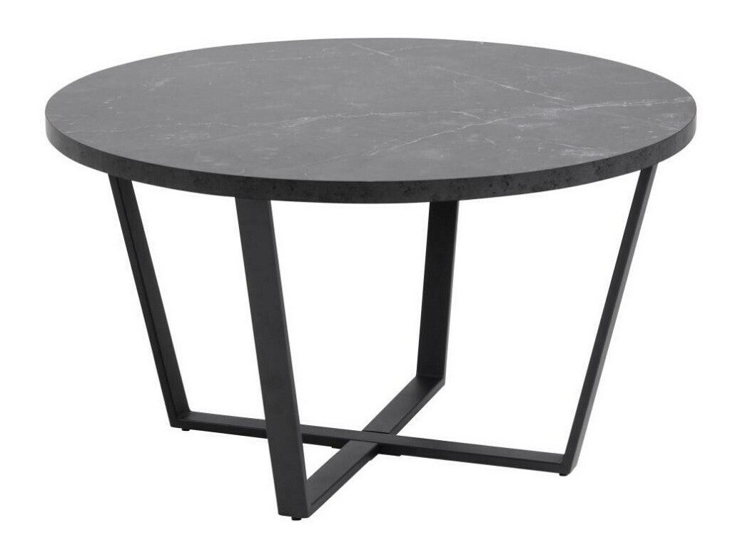 Table basse Norsica 321 (Marbre noir + Noir)
