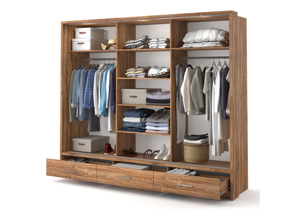 Armoire Fresno 100 (Chêne Stirling)
