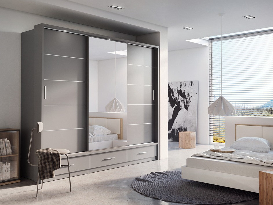 Armoire Fresno 100 (Gris)