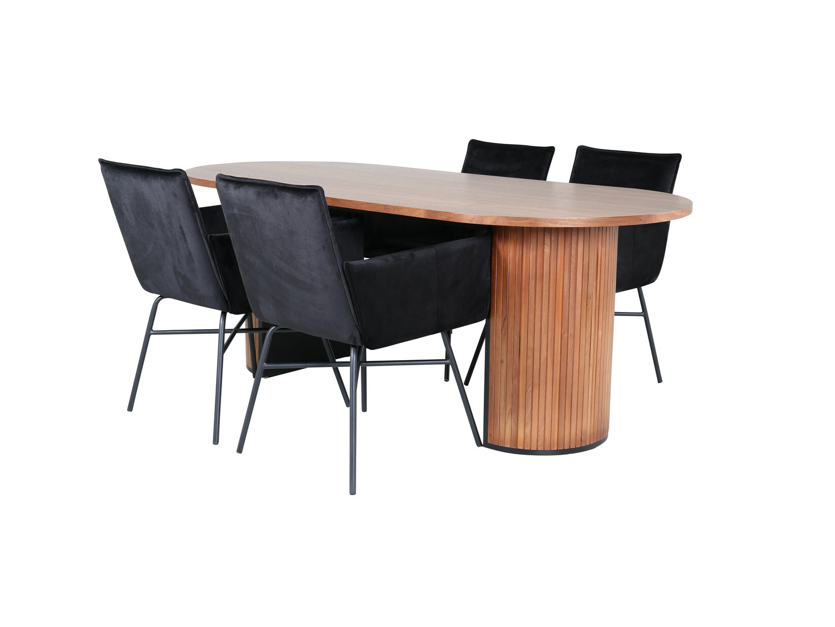 Salle à manger complète Dallas 2757 (Noir)