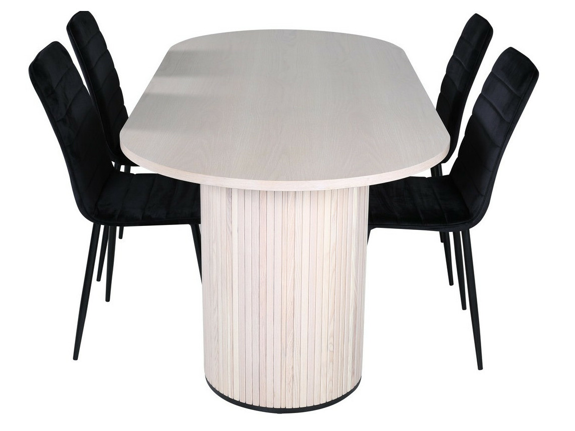 Salle à manger complète Dallas 2762 (Noir)