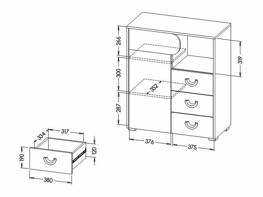 Commode Lomteo 105