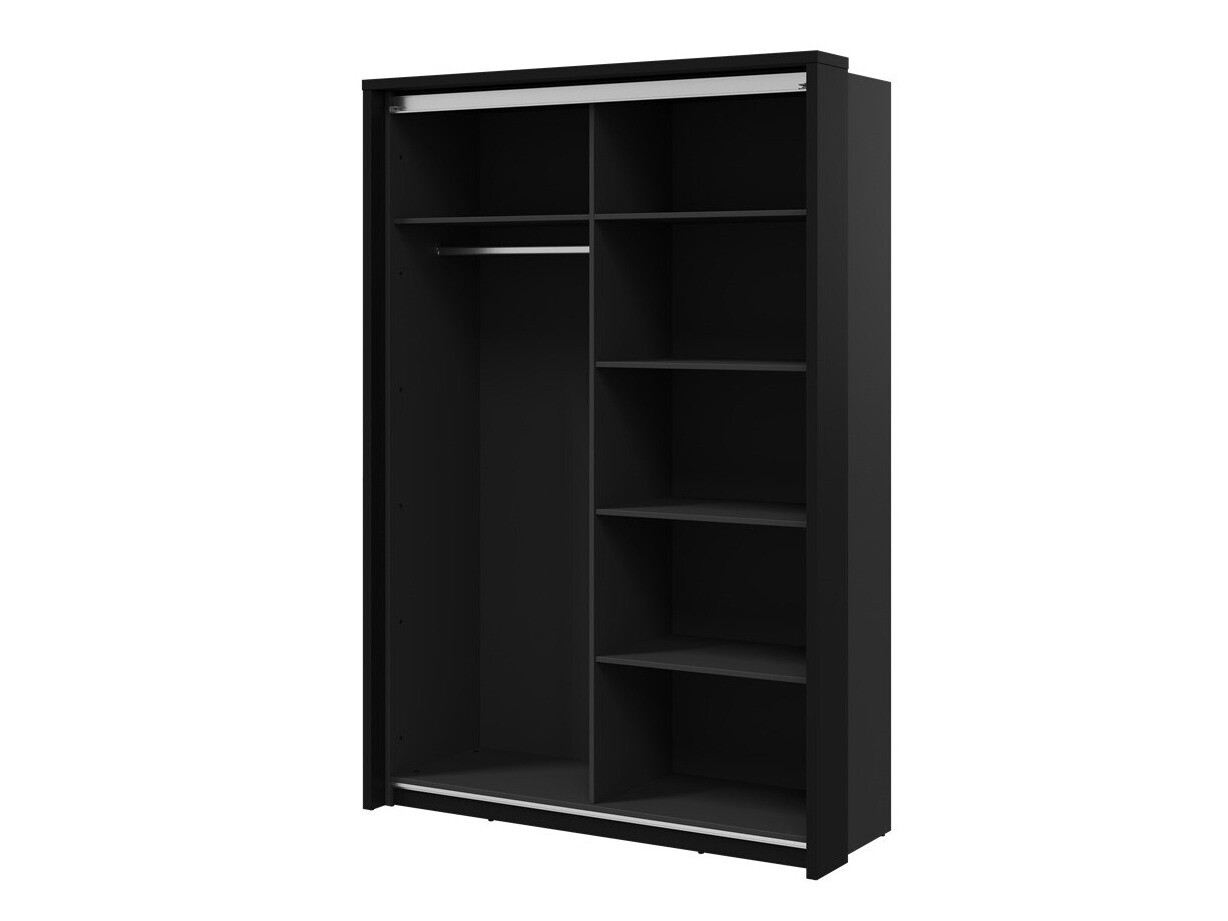 Armoire Fresno 122 (Chêne Artisan + Noir)