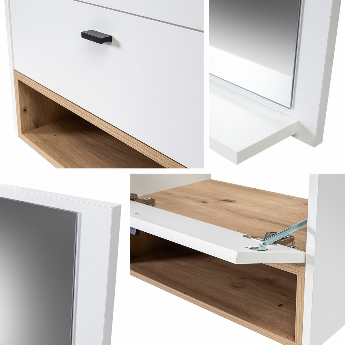 Ensemble de salle de bain Baltesi 100 (Blanc + Chêne Artisan)