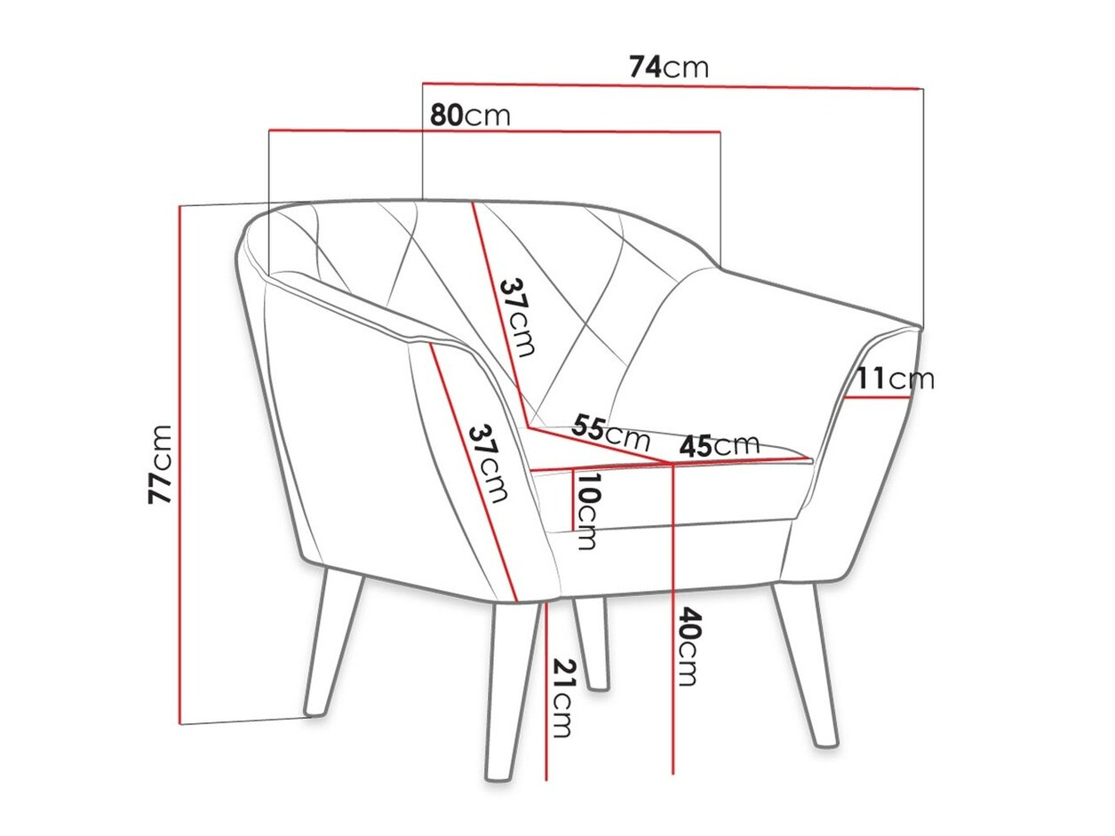 Fauteuil Arvada 102 (Manila 09)