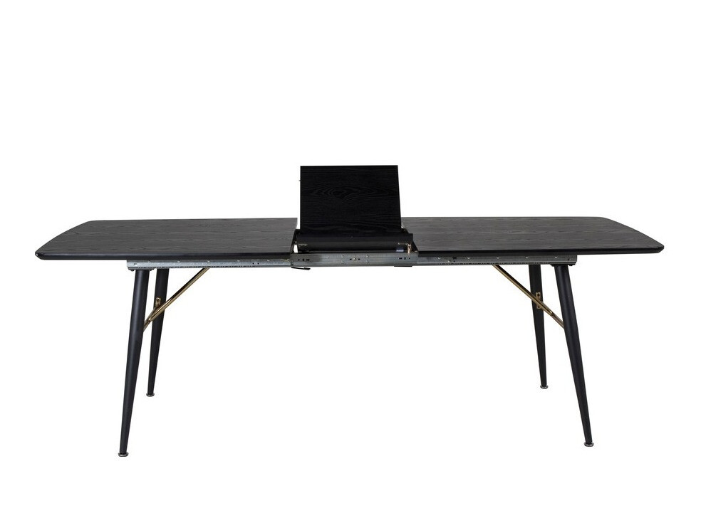 Salle à manger complète Dallas 1443 (Noir + Noix)