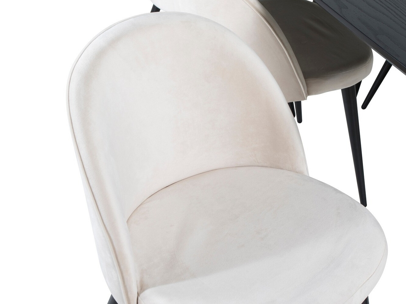 Salle à manger complète Dallas 1449 (Beige + Noir)