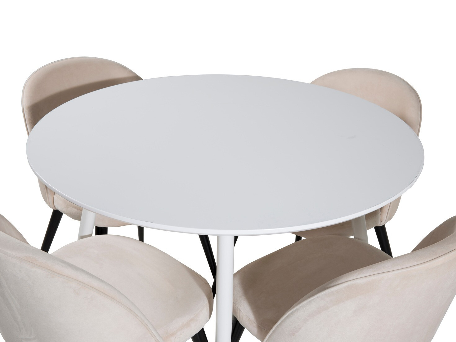 Salle à manger complète Dallas 1536 (Beige + Noir)