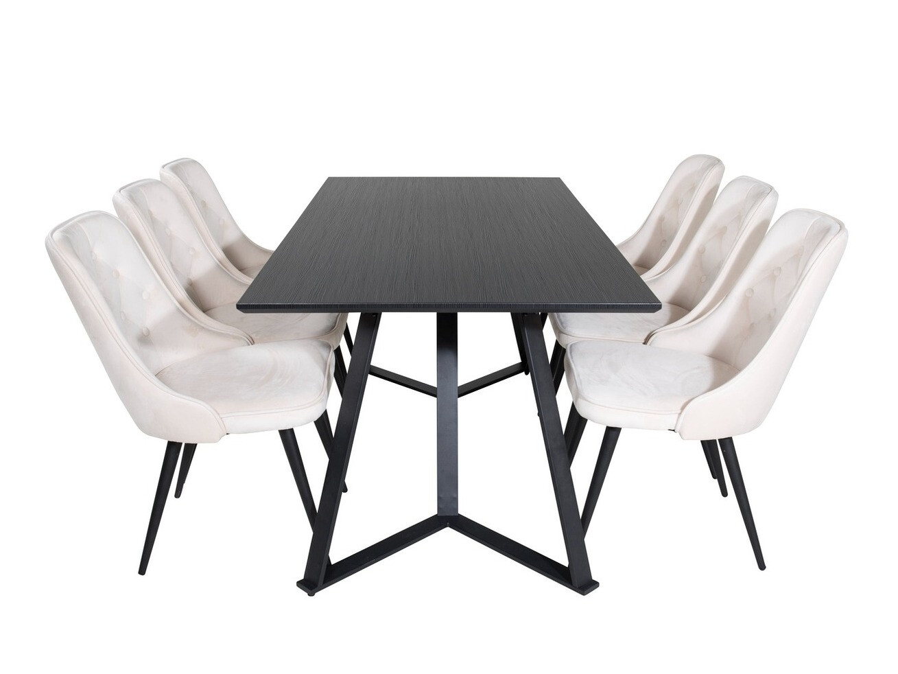 Salle à manger complète Dallas 1628 (Beige)