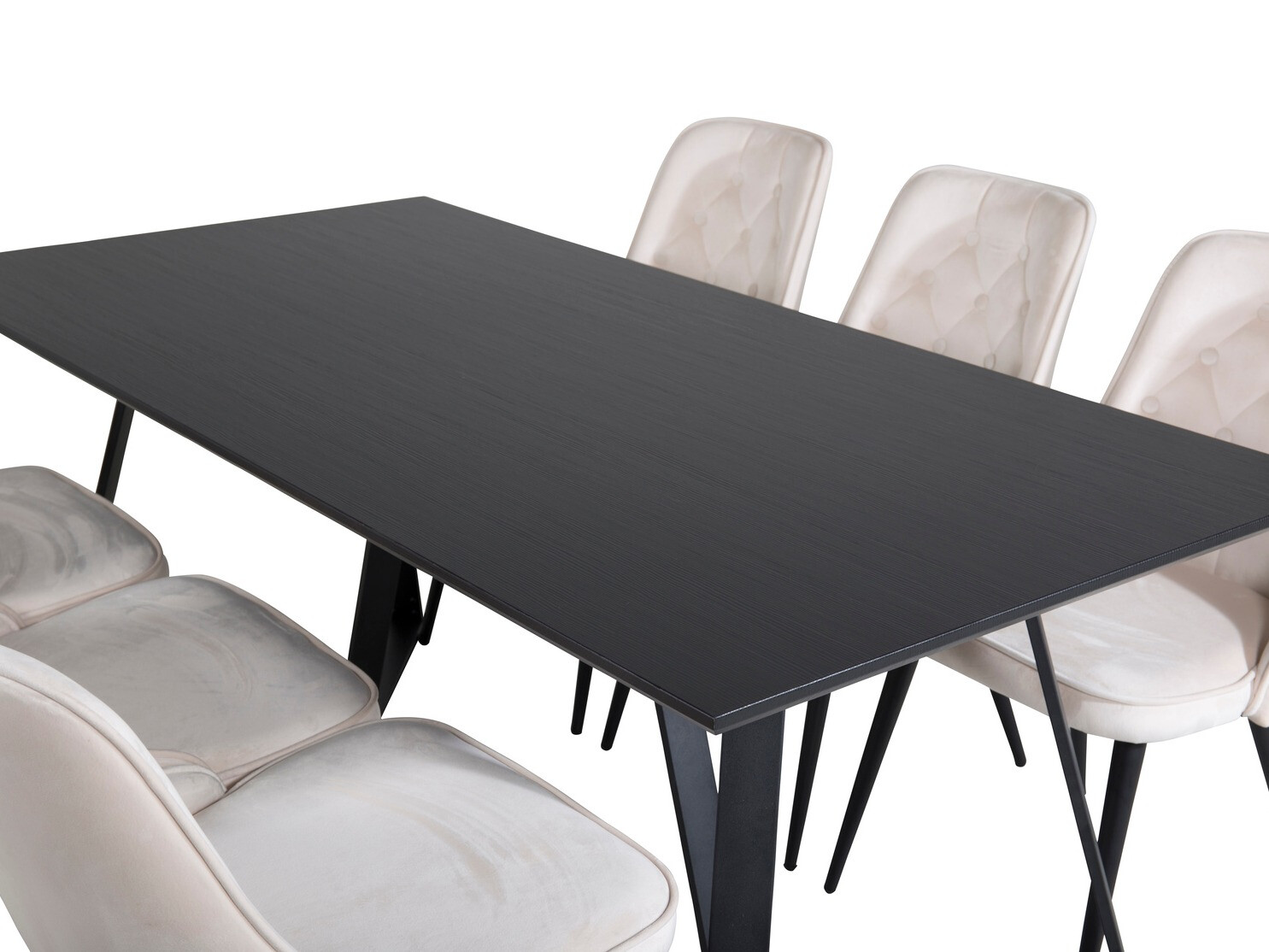 Salle à manger complète Dallas 1628 (Beige)
