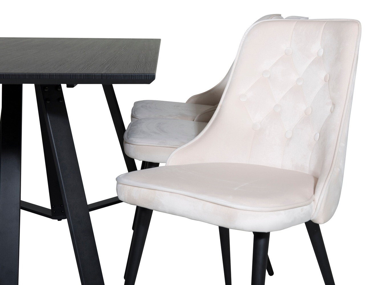 Salle à manger complète Dallas 1628 (Beige)