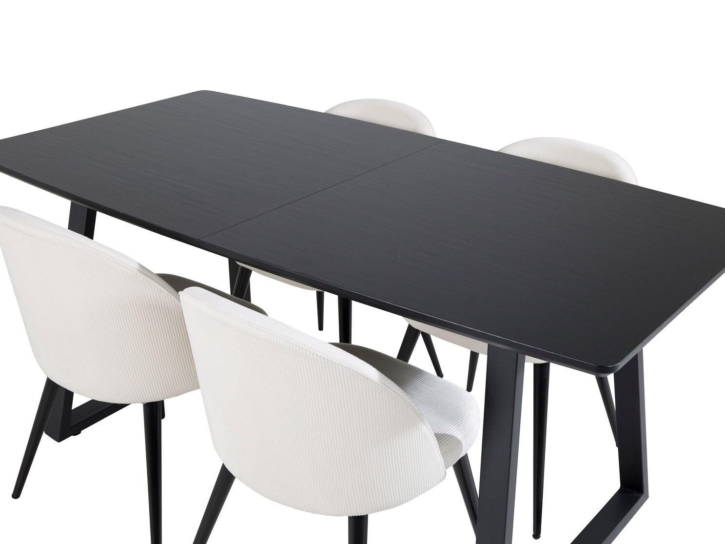 Salle à manger complète Dallas 1687 (Beige + Noir)