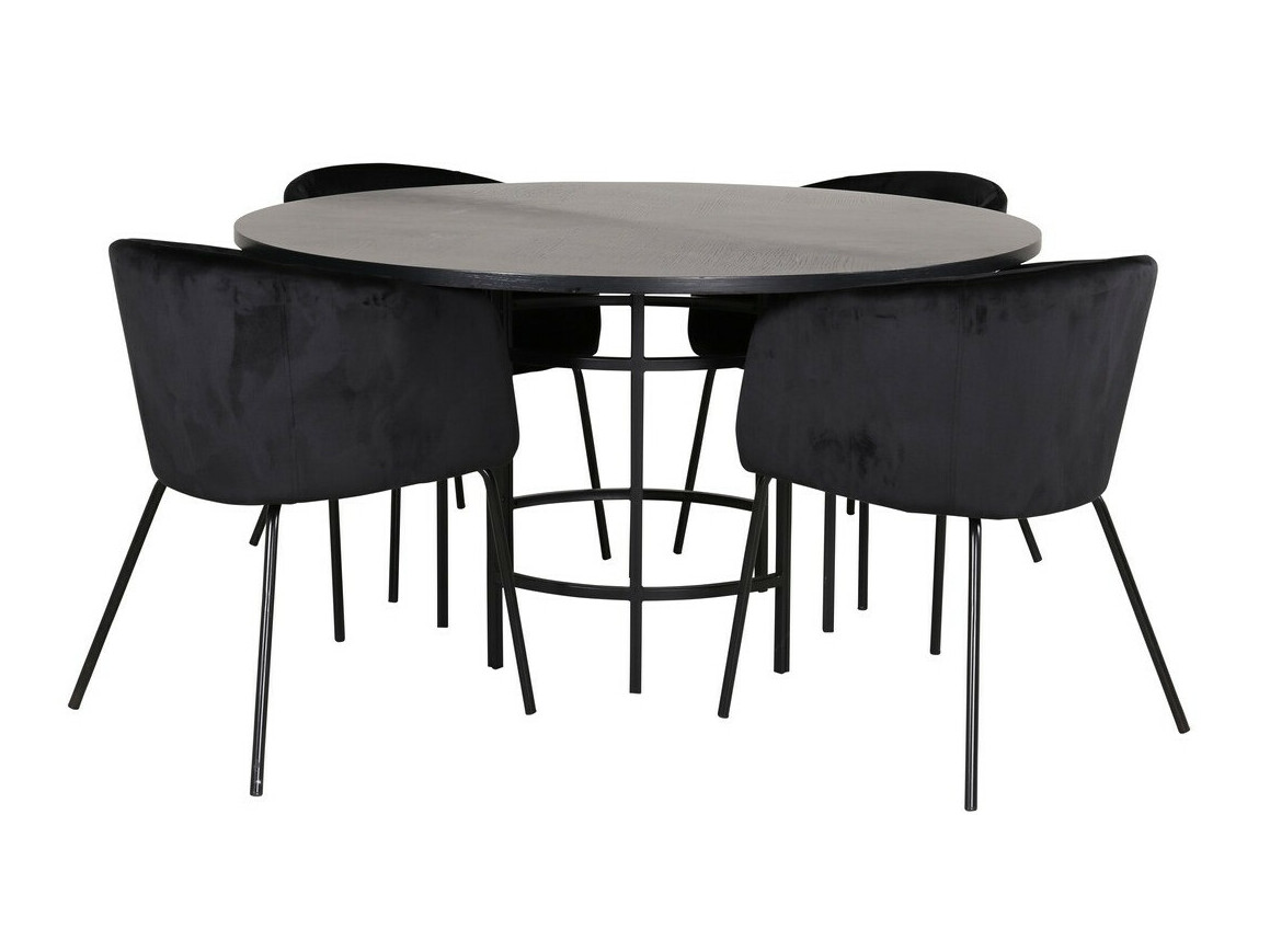Salle à manger complète Dallas 2381 (Noir)