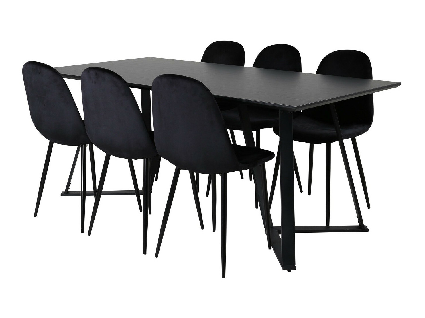 Salle à manger complète Dallas 2476 (Noir)