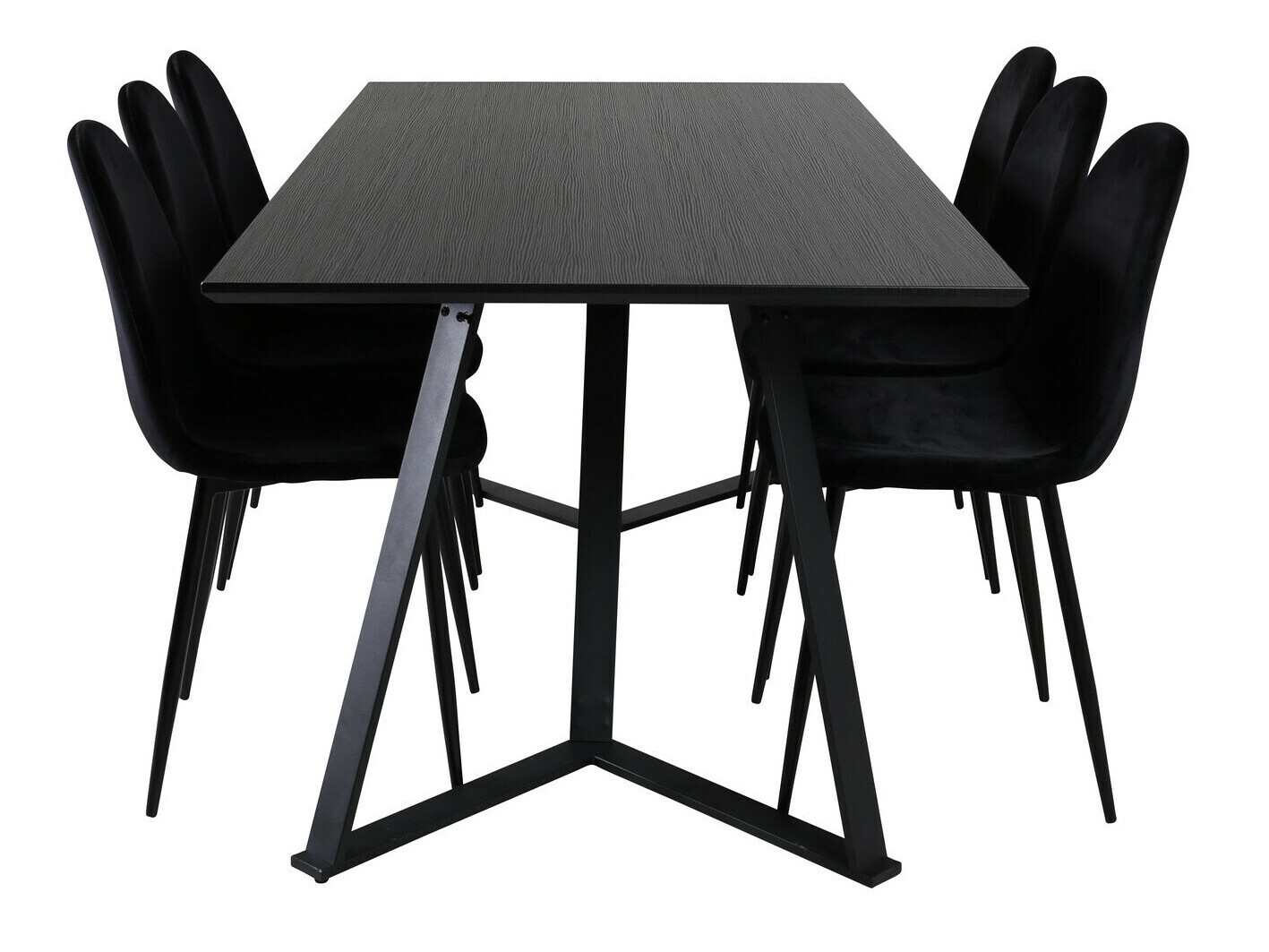 Salle à manger complète Dallas 2476 (Noir)