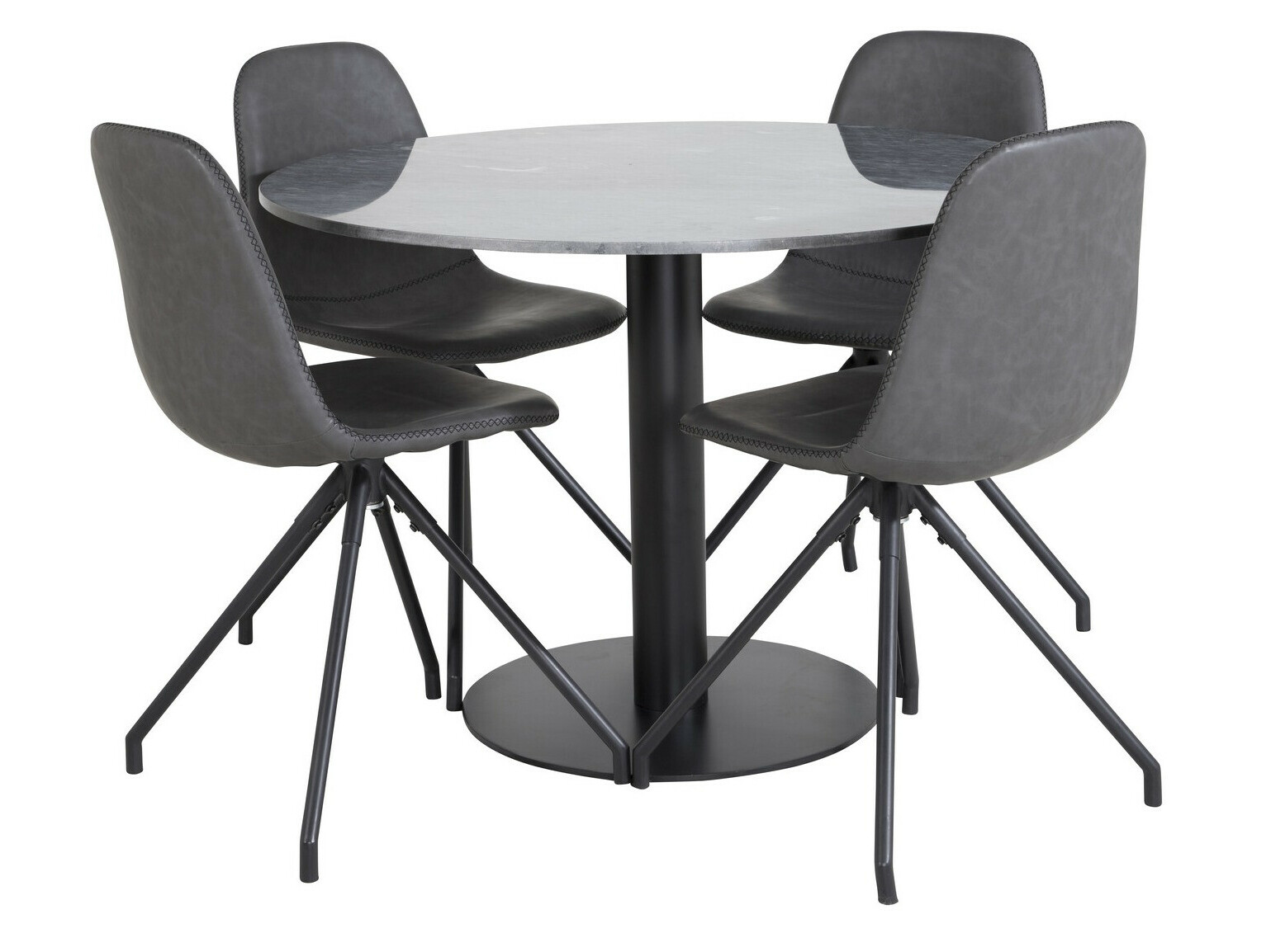 Salle à manger complète Dallas 2629 (Noir)