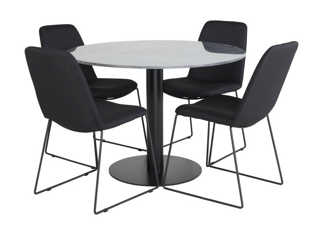 Salle à manger complète Dallas 2631 (Noir)