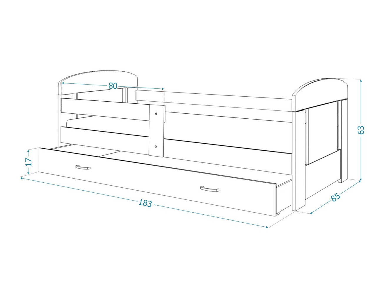 Lit Tentive 100 (Blanc)